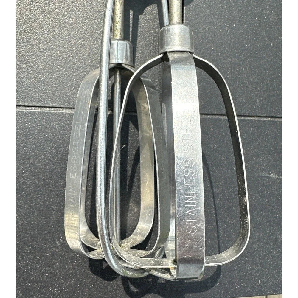 Vintage EKCO Best Egg Beater Hand Mixer Stainless Steel Made In U.S.A.